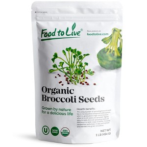 Organic Broccoli Seeds for Sprouting - by Food To Live - 1 of 4