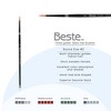Creative Mark Beste Golden Taklon Round #2 Pack of 3 Artist Brushes, Professional Watercolor Brushes, For Acrylic Painting, Short Handle, Sharp Edges, - 2 of 4
