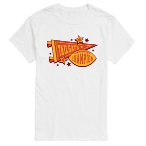 Men's Instant Message Tailgate Champions Short Sleeve Graphic T-Shirt - White - LG Big and Tall - 1 of 4
