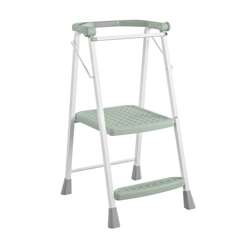 Cosco 2 step Kitchen Stepper Folding Steel And Resin Step Stool Green Target