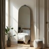 67"x23" Arched Full-Body Mirror, Black Wood Framed Full-length Mirror with Stand, Vanity Mirror for Bathroom, Bedroom Entryway, Living/Dressing Room - 2 of 4