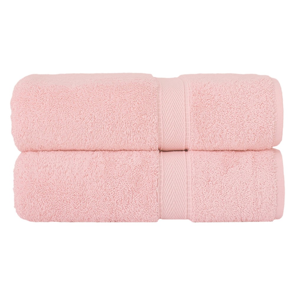 Photos - Towel 2pc Sinemis Terry Bath  Set Pink - Linum Home Textiles: Midweight, Machine Washable, Terry Construction