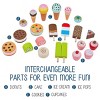 Lil’ Jumbl Wooden Sweet Treats Playset, Pretend Ice Cream Cart for Kids w/ 20+ Ice Cream Cone & More! - 4 of 4