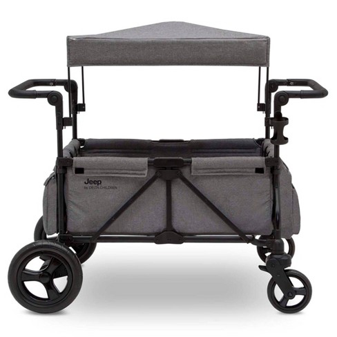 Jeep Wrangler Stroller Wagon with Included Car Seat Adapter by Delta Children - Gray - image 1 of 4