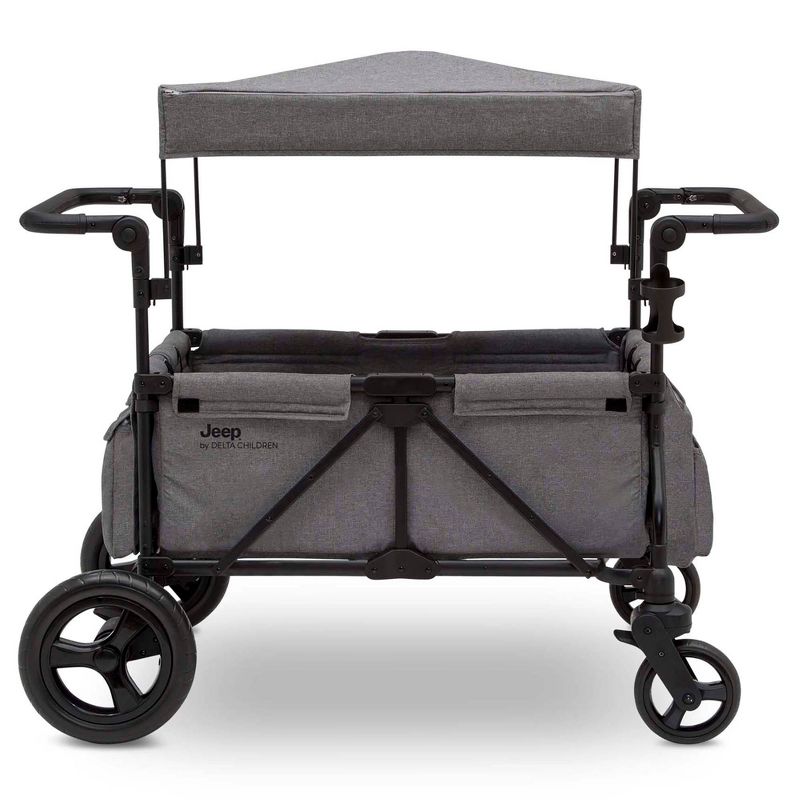 Jeep Wrangler Stroller Wagon with Included Car Seat Adapter by Delta Children - Gray, 1 of 22