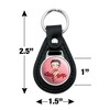 Betty Boop Pink Polka Dots Black Leather Keychain - 2 of 4