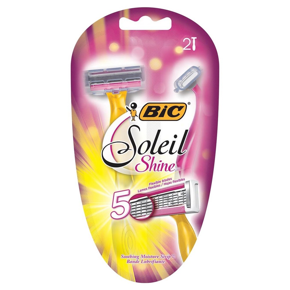 UPC 070330734920 product image for BIC Soleil Shine Five Blade Disposable Razor for Women - 2 Ct | upcitemdb.com