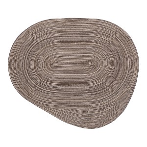 REGALWOVEN Polyester Oval Farmhouse Dining Kitchen Placemat 6 Pcs - 1 of 4