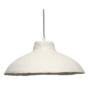 Splendor Home Gemma Paper Mache Pendant: Nautical Coastal Decor, UL Listed, 40W, Adjustable Height - 1 of 4