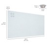 ECR4Kids MessageStor Magnetic Dry-Erase Glass Board with Magnets, 18in x 36in, 1 - 2 of 4