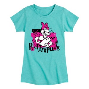 Girls' - Disney - Pretty And Punk Fitted Short Sleeve Graphic T-Shirt - 1 of 4