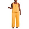 Lands' End Women's Cooling 2 Piece Pajama Set - Sleeveless Square Neck Top and Pants - 4 of 4