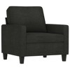 vidaXL Sofa Chair Upholstered Accent Armchair Sofa Comfort Dark Gray Fabric - 3 of 4