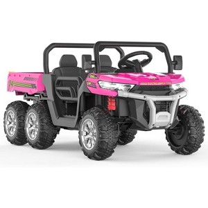 24V Electric Child Ride-On Dumper, 2-Seater 6-Wheel RC Vehicle, ASTM Approved Child Ride-On Toy Vehicle w/ Parental Controls & Music - 1 of 4