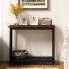 GDFStudio Andreas Rustic Console Table with Lower Shelf - 2 of 4