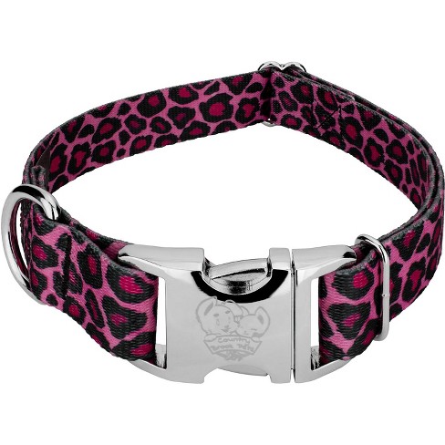 Premium Pink Bone Camo Reflective Dog Collar