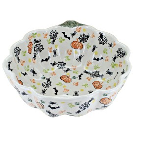 Blue Rose Polish Pottery 578 Vena Pumpkin Bowl - 1 of 1