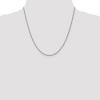 Black Bow Jewelry 1.7mm, 14k White Gold, Ropa Chain Necklace - 2 of 4