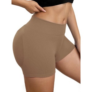 INSPIRE CHIC Women's Slimming Waist Butt Lifter Control Panties Workout Sport Running Shaper Short - 1 of 4