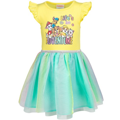 Paw Patrol Everest Rubble Marshall Chase Skye Girls Dress Toddler : Target