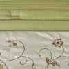 Gulches Cal King 7 Piece Elegant transitional style Embroidered Comforter Set£¬Green - 2 of 4