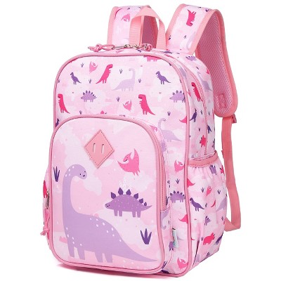 Toddler Kids backpacks, Cute Lightweight Water Resistant Preschool Kindergarten Backpack for Girls Pink Dinosaurs