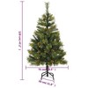 vidaXL Artificial Hinged Christmas Tree Green PVC, PE, Metal Medium - 4 of 4