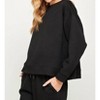 Women's Textured Sweatshirt Top - SEE AND BE SEEN - 3 of 4