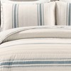 Farmhouse Striped Reversible Quilt Bedding Set - Lush Décor - image 3 of 4