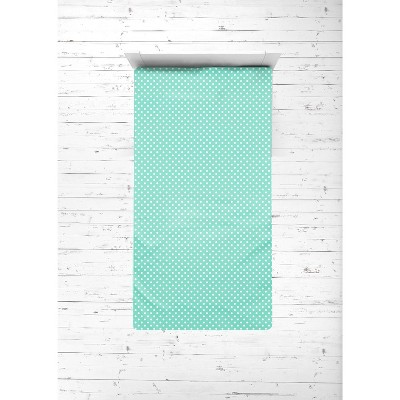 Bacati - Mint Pin Dots 3 pc Toddler Bed Sheet Set