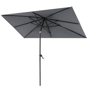 Crestlive Products 9 x 5 FT Patio Outdoor Umbrella  Rectangular Tilting Parasol Waterproof - 1 of 4
