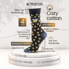 Women Cotton Calf Patterned Socks - 4 Pack - Coffee, Puppy, Flowers, Birds, Cat - Shoe Size 5-9 M, 8-12 L - Multicolors | 7BIGSTARS KINGDOM - 2 of 4