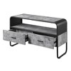 39.5" Particleboard TV Stand with 2 Drawers, Curved Edges and Metal Frame for TVs up to 42 Inches for Living Room - 3 of 4