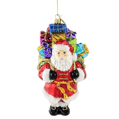 Huras 8.0" Santa With Gifts Ornament Gift Christmas  -  Tree Ornaments