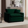 Corduroy Deep Seat Single Sofa with Pillow, Comfortable Sofa for Living Room, Bedroom, or Club - 2 of 4
