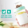 4 oz 16 oz Glass Overnight Oats Containers with Lids 4 Pack, Yogurt Parfait Cups with Dry and Wet Separation, Breakfast Prep Bowl for Nut Fruit Meal - 3 of 4