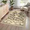 Washable Modern Snake Printed Rug Non Slip Low Pile Rug Soft Throw Floor Cover Foldable Indoor Carpet for Living Room Bedroom Playroom Nursery - 3 of 4