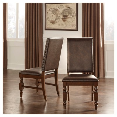Set of 2 Fitzgerald Nailhead Accent Side Dining Chair - Inspire Q