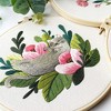 Diy Cat Embroidery Starter Kit With Embroidery Hoops Threads Needles Cross Stitch Kits For Beginners - 4 of 4