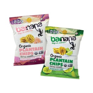 Barnana Plantain Chip Variety Pack - Case of 12 - 2 oz - 1 of 1