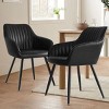 Farmhouse Faux Leather Dining Chairs Set of 8,Modern Design Upholstered Dining Chair for Kitchen,Dinging Room,Living Room,Indoor Furniture-Tanpinhause - 4 of 4