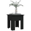 vidaXL Coffee Table Black Engineered wood 15.7 x 15.7 x 16.5 in Tough - 4 of 4