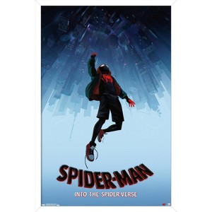 Trends International Marvel Spider-Man - Into The Spider-Verse - Falling Framed Wall Poster Prints - 1 of 4