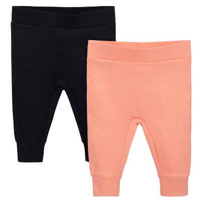 Gerber Baby Girls Organic Pants, 2-Pack
