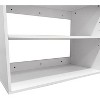 LivelyLodge Wall Mounted or Freestanding Wood Closet Shelves  - White - 4 of 4