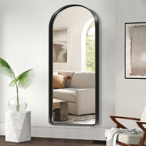 Dovelina Metal Framed Arched Wall Mirror Full Length Mirror Leaning Mirror Large Mirror - 1 of 4