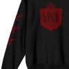 Lone Star National Beer of Texas Adult Black Crew Neck Sweatshirt - 4 of 4