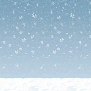 Beistle Insta-Theme Winter Sky Backdrop - 4 ft x 30 ft - Blue - 1 of 1