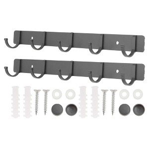 Unique Bargains Bathrooms Coat Rack Wall Hooks for Hanging Hat Rack Towel - 1 of 4