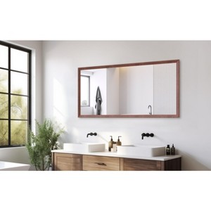 NicBex 36x24 Inch Modern Bathroom Mirror for Wall, Aluminum Framed Vanity Mirror, Hangs Horizontally or Vertically for Living Room Bedroom - 1 of 4